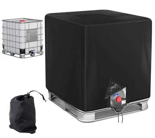 Wassertank Schutzabdeckung für IBC 1000L – Wetterfeste Abdeckplane für Regentonne