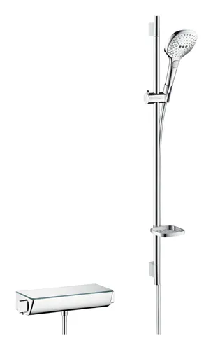 hansgrohe Raindance Select E 120 Combi 90 cm 27039000 - Brausegarnituren mit Ecostat Select Brausethermostat für präzise Temperaturregelung und maximalen Komfort