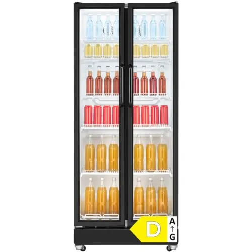 Bomann® Glastür-Kühlschrank mit 545 L | MultiAirflow | LED-Beleuchtung