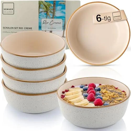 Sänger Rio Creme Müslischalen Set 6-teilig in beige von Sänger