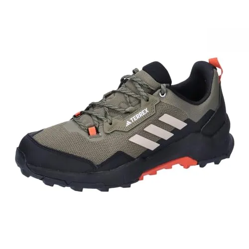 adidas Herren Terrex AX4 Hiking Shoes, Olive strata/Wonder beige/core Black, 47 1/3 EU
