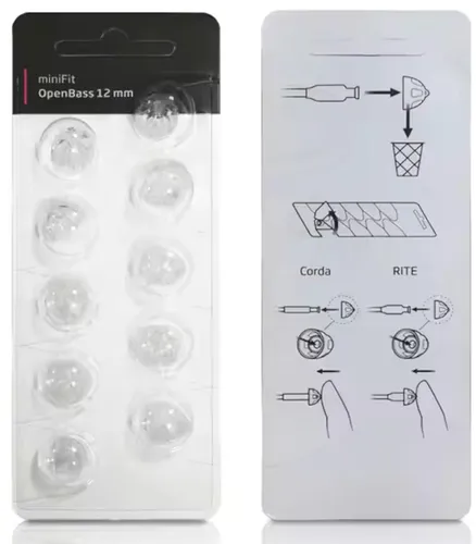 10x EWANTO miniFit 10er Blister 12 mm OpenBass wie Oticon Domes Kuppeln