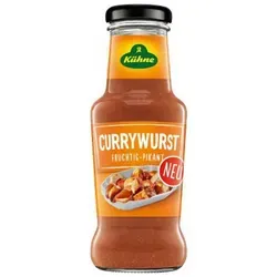Kühne Currywurst Würzsauce mit Zwiebeln 250ml - Kühne Currywurst Würzsauce 250ml bietet ein fruchtig-pikantes Geschmackserlebnis für die perfekte Currywurst zu Hause. Servierfertig und ohne Konservierungsstoffe – ideal für Grillabende und Snacks!