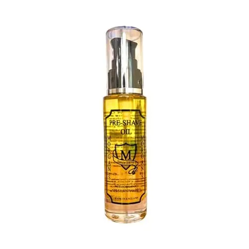 Morgan's Pre Shave Oil 50 ml - Rasur- & Bartpflege, spendet Feuchtigkeit und bereitet die Haut optimal auf die Rasur vor mit einer hochwertigen Mischung aus Jojoba, Mandarine, Kamille und mehr.