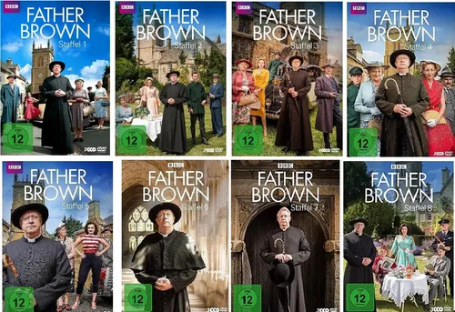 DVDs * FATHER BROWN - SEASON / STAFFEL 1+2+3+4+5+6+7+8 IM SET # NEU OVP W 26