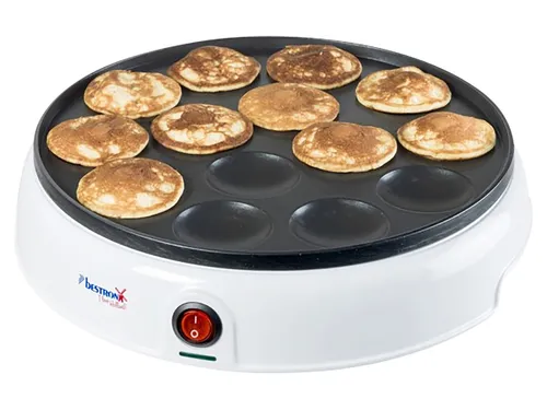 Bestron Poffertjes Maker im Retro Design