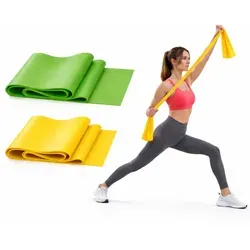 Theraband Set 2er Pack – 150x35 cm Hautfreundliches Fitnessband für vielseitiges Training