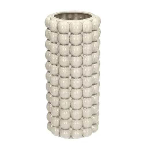 Vase Morten - Vase in grau-flieder, 12 x 25 cm, ideal für stilvolle Dekoration in jedem Raum.