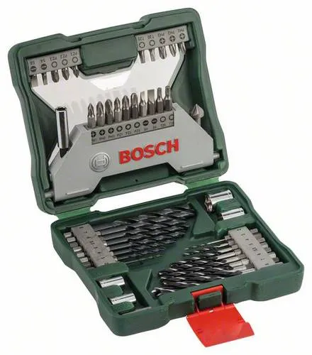 Bosch Accessories 2607019613 X-Line 43-teilig Universal-Bohrersortiment - Holzbohrer-Set mit 43 Teilen, ideal für vielseitige Anwendungen in Holz und Metall. Inklusive präzisionsgeschliffener Metall- und Holzbohrer sowie Schrauberbits im praktischen Koffer.