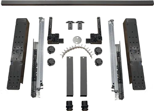 vasalat Sockelbeschlag BLUM Space Step Set - 460 mm - Türsicherungen: Maximale Tragkraft von 150 kg, ideal für zusätzlichen Stauraum und vielseitig kombinierbar mit verschiedenen Auszügen.