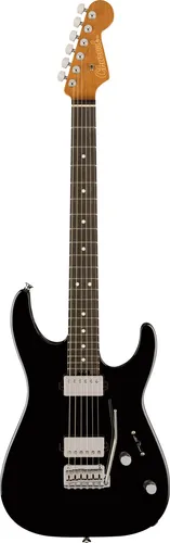 Charvel Super Stock DKA 22 HH - Limitierte E-Gitarre in Hochglanz Schwarz - Gitarren – Limitierte Edition mit gewölbtem Erlekorpus und HH-Tonabnehmerkonfiguration für einen fantastischen Klang. Ideal für Musiker, die höchste Ansprüche an Design und Sound stellen.