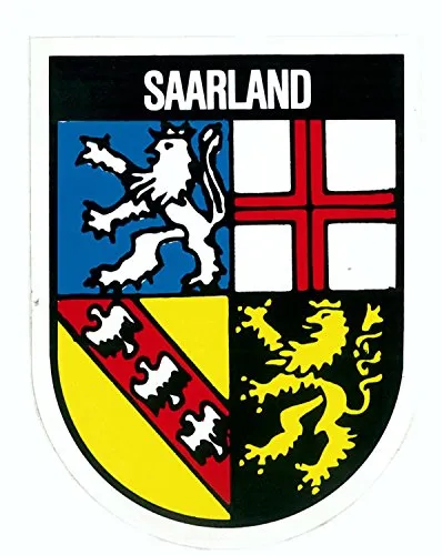 carstyling XXL Aufkleber Wappen Saarland 115 x 90 mm