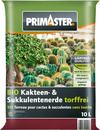 Primaster Bio Kakteen- & Sukkulentenerde torffrei 10 L  Erde