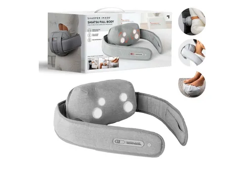Sharper Image Shiatsu-Massagegürtel Full Body, 1x Massagegerät, 1x Multifunktionsgurt, 1x Netzadapter