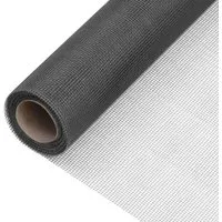 vidaXL Fliegengitter Fiberglas 112x1000 cm Schwarz - Robustes Fiberglas-Fliegengitter zur einfachen Herstellung und Reparatur von Insektenschutz für Türen und Fenster. Flexibel zuschneidbar und ideal für Heimwerkerprojekte.