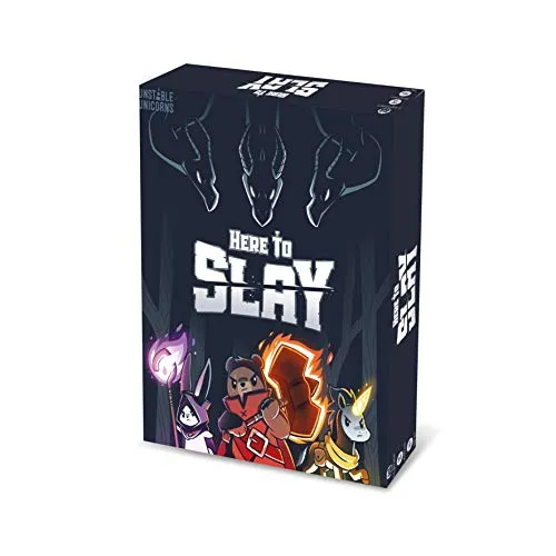 Asmodee: Here to Slay, Kartenspiel von den Machern von Unstable Unicorns, Party Game, 2-6 Spieler, 10+ Jahre - Italienische Sprache