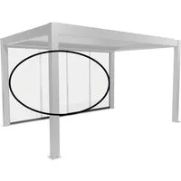 Biohort Glasschiebewand Klarglas 3 m Quarzgrau-Metallic - Stabile Glasschiebewand aus 10 mm ESG-Glas, ideal für windgeschützte Bereiche im Garten. Leichtgängige Rollen ermöglichen müheloses Verschieben und sorgen für eine offene Optik.