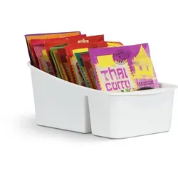 Pro Home Küchenorganizer für Gewürze und Tüten in weiß von ProHome