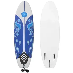 vidaXL Surfboard mit Traktionspad 170cm - Bodyboard fürs Surfen, ideal für Anfänger mit hohem Auftrieb und Stoßdämpfung durch XPE-Deck, inklusive hochwertiger Knöchelleine für Sicherheit auf dem Wasser.