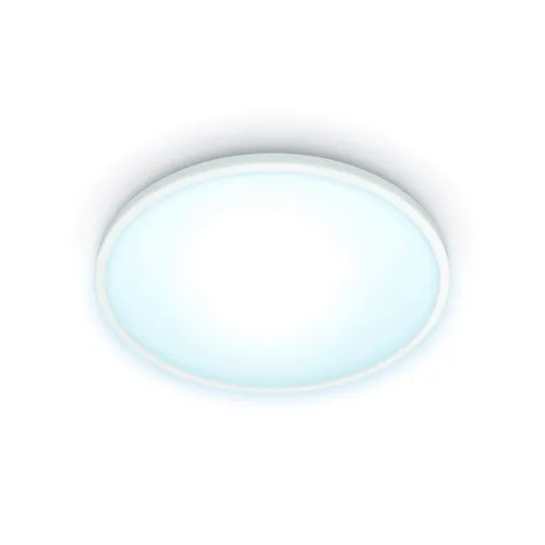 WiZ Connected Deckenleuchte Superslim - Flexibles Licht in Weißtönen - Smart Home Deckenleuchte mit WLAN-Anbindung, flaches Design für jede Decke und steuerbar per App oder Sprachassistent. Ideal als Aufwachlicht für eine angenehme Atmosphäre.
