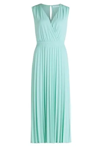 Betty&Co A-Linien-Kleid Lang ohne Arm Größe 42 - Elegantes A-Linien-Kleid in Pastel Turquoise, ideal für besondere Anlässe oder den Alltag, aus 94 % Polyester und 6 % Elasthan für optimalen Tragekomfort.