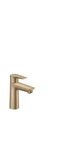 hansgrohe Talis E Einhebel-Waschtischmischer 110 ohne Ablaufgrt. 71712000 - Waschtischarmaturen mit einstellbarer Temperaturbegrenzung, ideal für die Nutzung mit Durchlauferhitzern und in brushed bronze für elegantes Design.