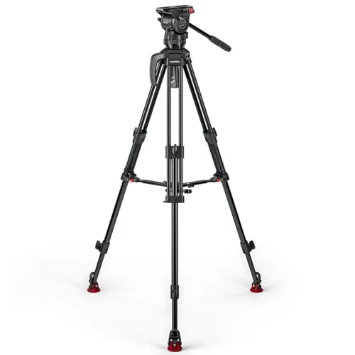Sachtler Stativ System Ace XL AL MS Mk II (1018AM) - Stative: Ace XL-System mit 2-stufigem Aluminiumstativ, unterstützt bis 8 kg, mit neunstufigem Gegengewicht und beleuchteter Libelle für präzises Arbeiten.