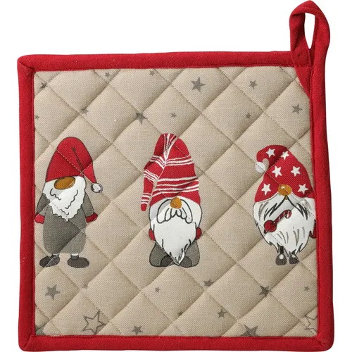 Produktbild Baumwoll-Topflappen mit Wichtelmotiv, 20×20 cm