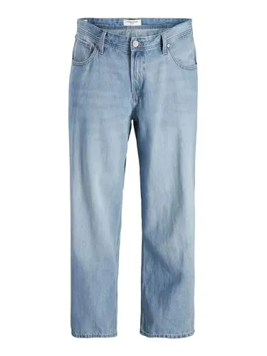 JACK & JONES Male Relaxed Fit Jeans Plus JJICHRIS JJORIGNIAL AKM 920 NOOS - Entspannte Jeans für Herren, aus 100% Baumwolle, ideal für komfortable Alltagslooks.