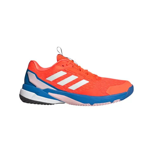 adidas CrazyFlight 6 Hallen-Indoorschuhe Herren – Rot/Blau, Größe 49 1/3 (US 14) - Leichte Hallenschuhe für optimale Performance. Atmungsaktives Mesh-Obermaterial und BOOST Technologie bieten Stabilität und Komfort bei jedem Schritt.