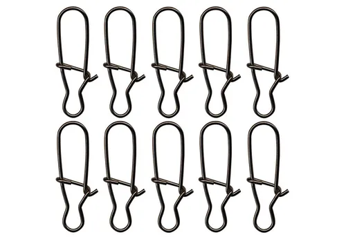 Fishing Tackle Max Schnurverbinder FTM Seika Pro Duo Lock Karabiner - 10 Snaps, (1-St)