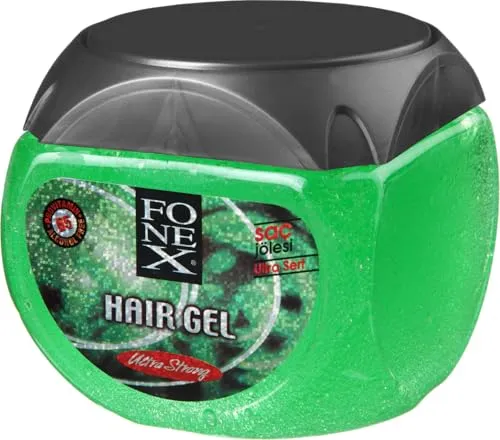 Fonex Gummy Hair Styling Gel 500 ml - Haarstyling-Gel mit Keratin für starken Halt und Glanz, ideal für kreative Styles und langanhaltende Frisuren.