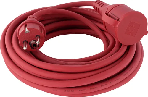 Verlängerungskabel Außen 10 m H05RR-F3x1,5 mm², rot in rot von REV Ritter