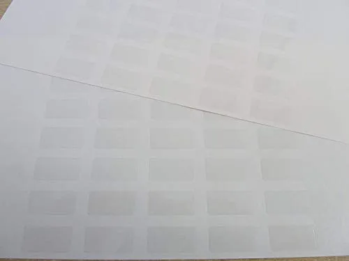 Klein Uni Klar Durchsichtig Langlebige Plastik Etikett 20x10mm (0.8