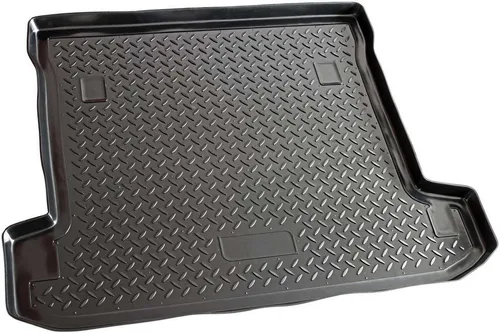 RECAMBO Kofferraumwanne für Mitsubishi Pajero IV, V80 V90, 5 Türen, BJ ab 2006>, für Mitsubishi Pajero IV, 100% passgenaue Antirutschmatte, Kofferraum Schutzmatte, Gummimatte