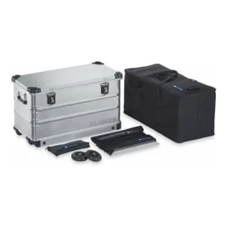 ZARGES K 424 XC Vollausstattungspaket 99 Liter - Aluminiumbox mit umfangreichem Ausstattungspaket für optimalen Transport. Hohe Laufruhe durch Spezialrollen und langlebige ZARGES Comfort-Verschlüsse.