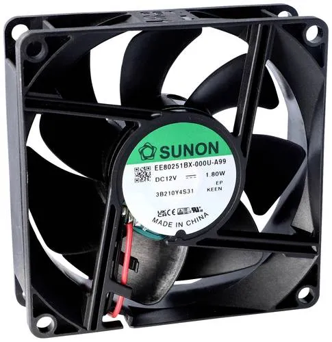 Sunon MF80251V1-1000U-G99 Axiallüfter 12 V/DC 69.64 m³/h (L x B x H) 25 x 80 x 80mm
