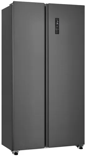 EXQUISIT Side-by-Side Kühlschrank SBS46-040D inoxlook-az von Exquisit