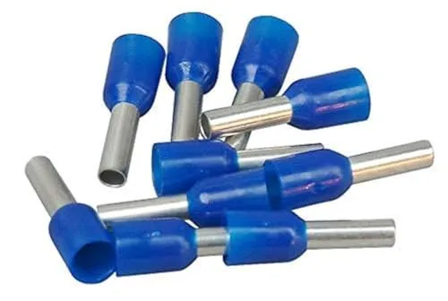 Kopp 354411091 Ader-Endhülsen mit Kunststoffkragen, 100 Stück, 2.5 mm², blau