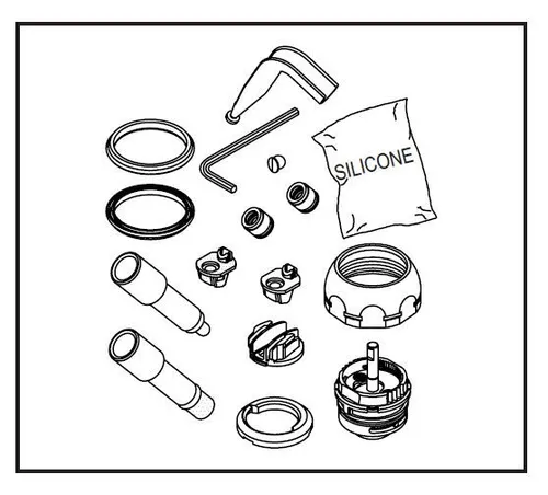 DAMIXA Reparaturset 2348600 - Reparaturset für DAMIXA Küchenarmaturen, enthält Ersatzkartusche für langlebige Nutzung und einfache Installation.