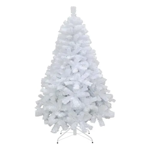 Künstlicher Weihnachtsbaum mit 230 Zweigspitzen, 122 cm, Weiß