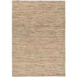 Cazaris Wollteppich Grau, 170x240 cm - Rechteckiger Teppich aus 100% Schurwolle, ideal für Fußbodenheizung, schallabsorbierend und stilvoll mit Streifen-Motiv für ein gemütliches Zuhause.