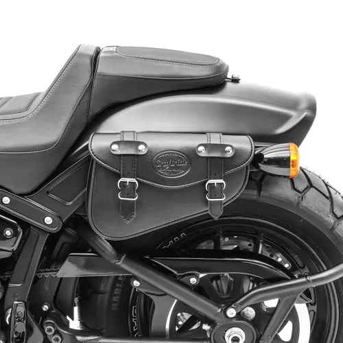 Satteltasche 3L für Honda Shadow VT 1100 C2 schwarz links