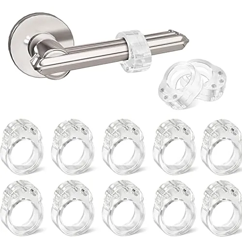 Stück Türgriff Puffer, Türgriffstopper Türklinkenschutz Transparente Türstopper Zum Schutz Fensterklinke Stopper Von Wänden und Möbeln, einfache Montage 12