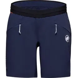 Mammut Aenergy Light SO Shorts für Damen – Marine - Leichte Softshell-Shorts ideal für aktive Outdoor-Abenteuer, mit hervorragender Bewegungsfreiheit und schnelltrocknendem Material.