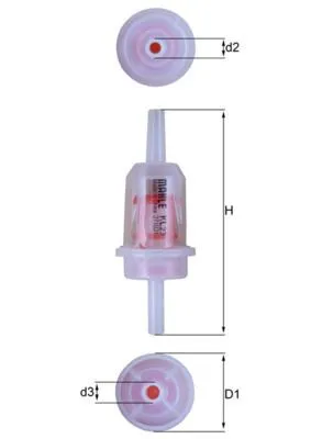 Mahle Kraftstofffilter KL 23 von MAHLE