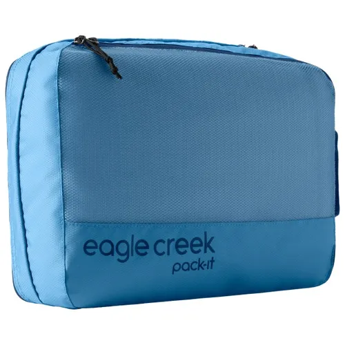 Eagle Creek Pack-It Reveal Clean / Dirty Cube M 36 cm - Blue Dawn - Packsäcke mit zwei Fächern für saubere und schmutzige Wäsche, ideal für Reisen und Outdoor-Abenteuer - schützt vor Feuchtigkeit und Gerüchen.