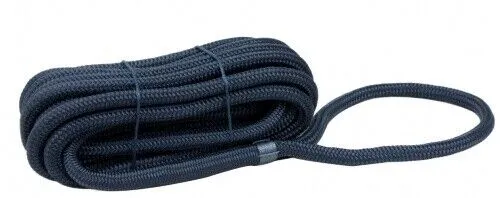 Festmacherleine 10-20mm mit Augen Tauwerk Seil Leine Boot Polyester marineblau