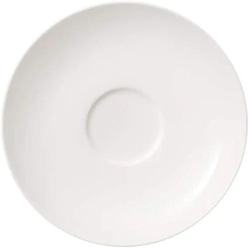 Produktbild Villeroy & Boch Twist White Kaffee-/Teeuntertasse 6 Stück Nr. 1013801310 und 4er Set EKM Living Edelstahl Strohhalme