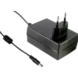 MEANWELL GST25E05-P1J, AC-DC Tisch-Netzteil, single output, 20W 5V 4A ErP-2 - Schwarz
